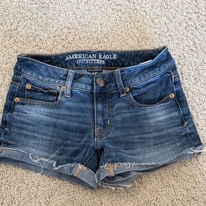 American Eagle Outfitters Dark Blue Jean Shorts
